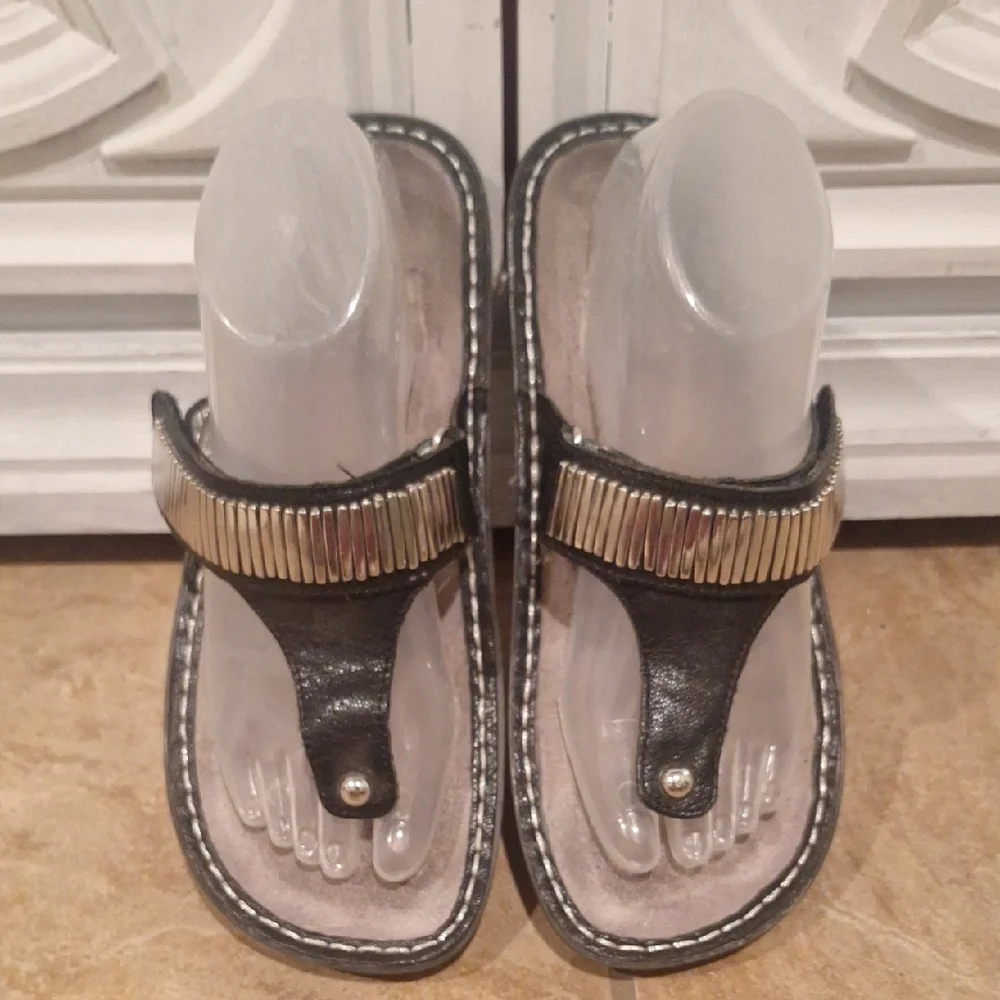 Alegria CAR 653 Black EMBELLISHED SANDALS. 39/ 8.5 - Picture 2 of 8